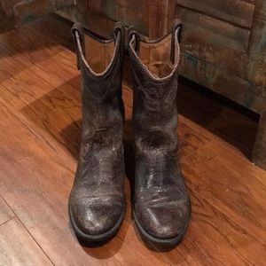 Steve Madden leather cowboy boots size 6.5